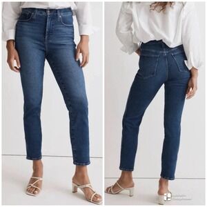 Madewell Stovepipe Jeans Women's Sz 23 High Rise‎ Straight Leg Medium Wash Denim